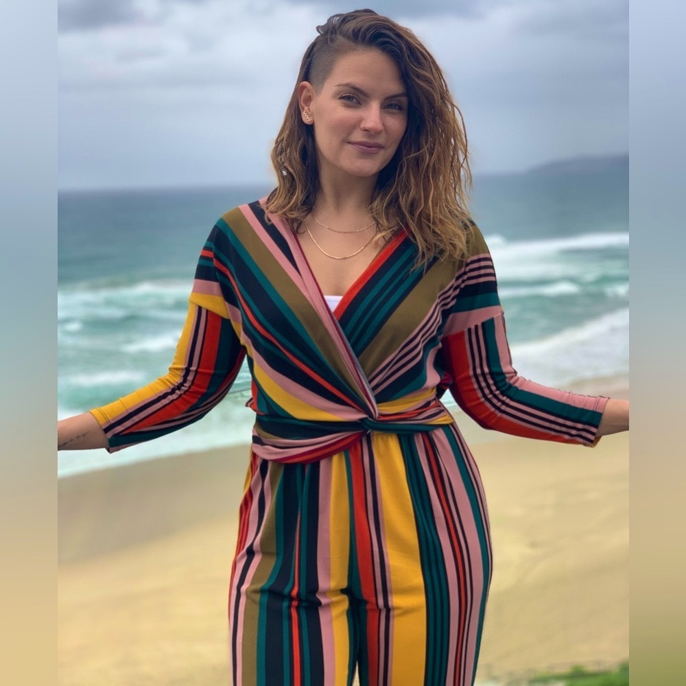 Multi Color Jumpsuit - Picture 3 of 8